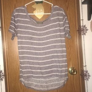 brown / purple t shirt